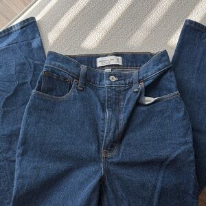 Abercrombie & Fitch Women's Blue Straight Leg Jeans